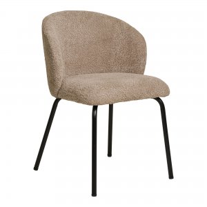 Jídelní židle Safira, bouclé, béžová – House Nordic
