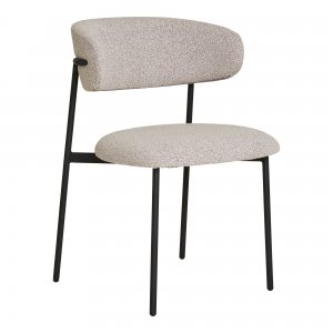 Jídelní židle Mira, bouclé, písková, 55×59×79,5 cm – House Nordic