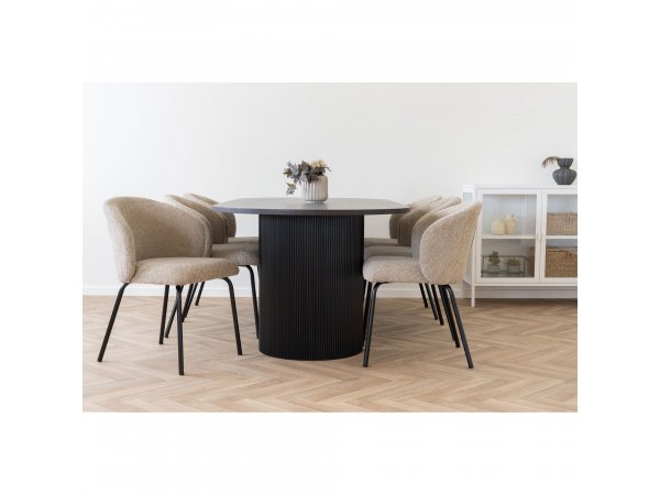 Jídelní stůl Boavista, tmavě hnědý, 210×100×75 cm – House Nordic