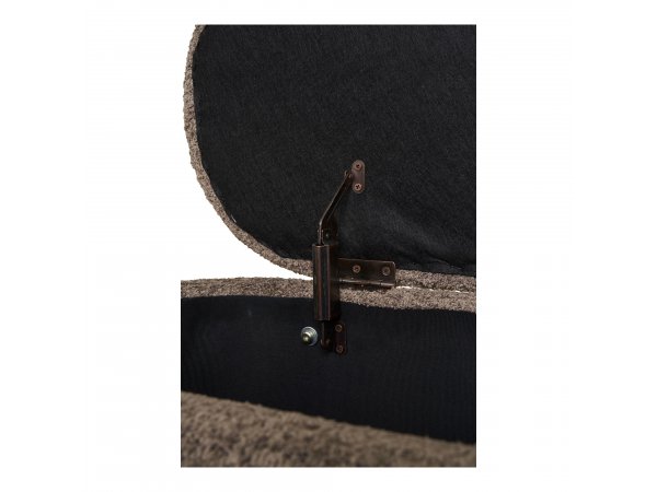 Lavice Branca, hnědá, bouclé, 98×41×48 cm – House Nordic