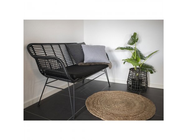 Koberec Bombay, pletená juta, přírodní, Ø90 cm – House Nordic