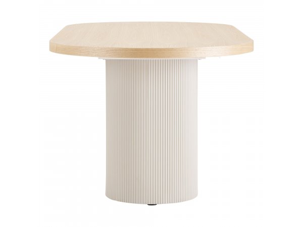 Jídelní stůl Solva, obdélný, pískový/jasan, 220 × 100 × 75 cm – House Nordic