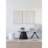 Jídelní židle Cordoba, otočná, písková bouclé, černý kov – House Nordic