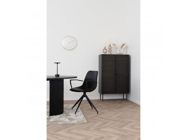 Kyoto skříň, 2 dvířka, dubová dýha, kouřová, 80×40×130 cm – House Nordic