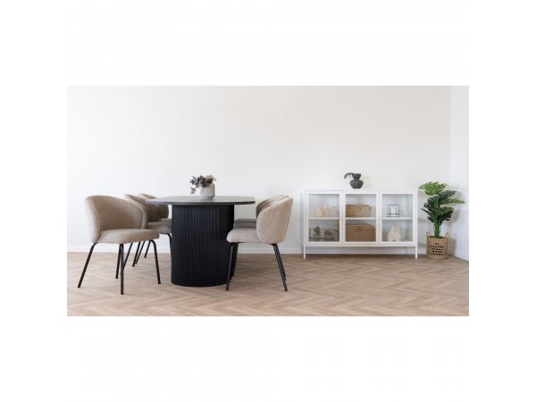 Jídelní stůl Boavista, tmavě hnědý, 210×100×75 cm – House Nordic