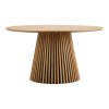 Jídelní stůl Osaka natural, kulatý, dubová dýha, Ø140×75 cm – House Nordic