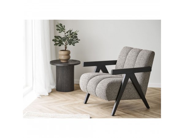 Boavista odkládací stolek, tmavě hnědý, Ø48×45 cm – House Nordic