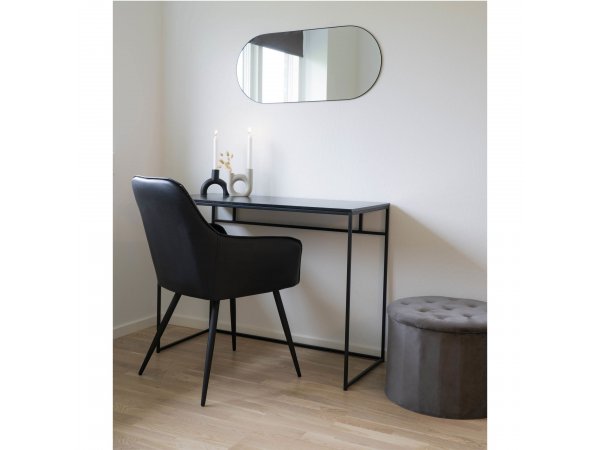 Psací stůl Vita, černý, kovová konstrukce – House Nordic