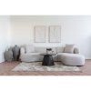 Konferenční stolek Osaka černý, kulatý, dubová dýha, Ø70×45 cm – House Nordic