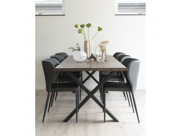 Jídelní židle Pisa, černá, ekokůže – House Nordic