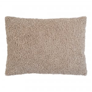 Polštář Tavira, šedo-hnědý bouclé, 45×60 cm – House Nordic