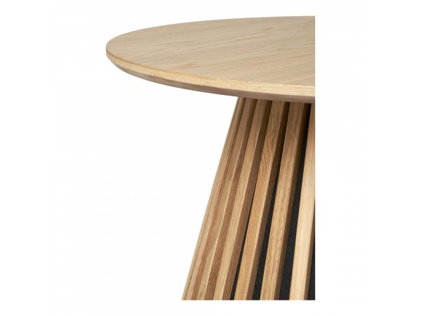 Konferenční stolek Osaka natural, kulatý, dubová dýha, Ø70×45 cm – House Nordic