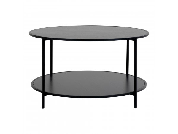Konferenční stolek Vita, kulatý, černý – House Nordic