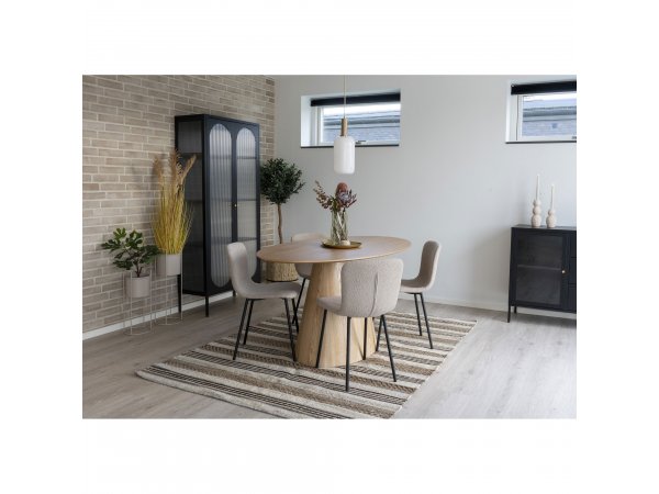 Jídelní stůl Bolton, oválný, přírodní, 160 × 90 × 75 cm – House Nordic