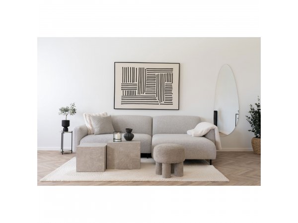 Polštář Kobe, polyester, písková, 45×45 cm – House Nordic