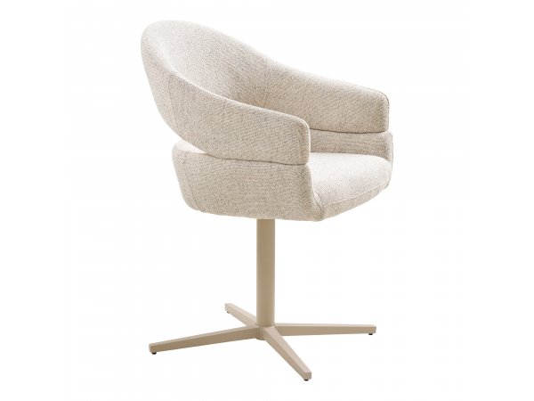 Jídelní židle Dover, otočná, béžová melírovaná House Nordic