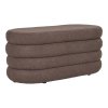 Lavice Dartford, teddy, hnědá, 103×45×44 cm – House Nordic