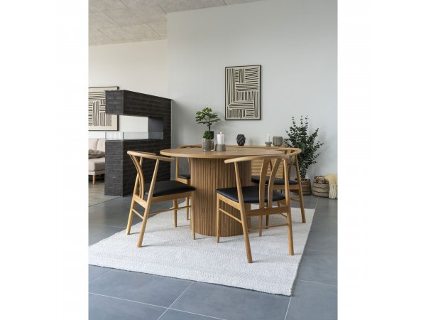 Jídelní stůl Boavista, kulatý, přírodní, Ø 120×75 cm – House Nordic