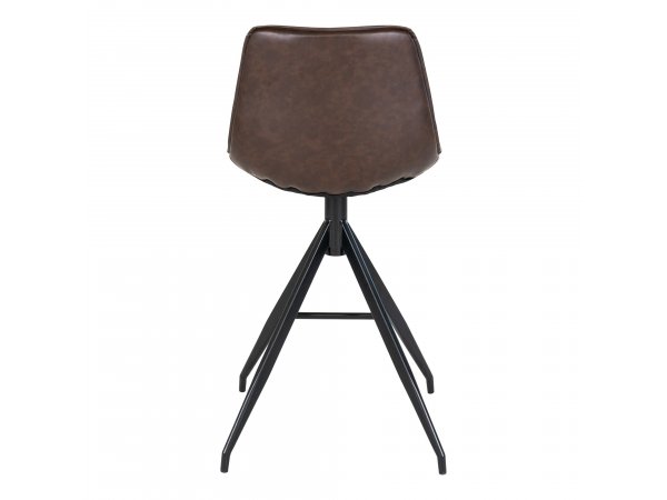 Barová židle Monaco, hnědá ekokůže – House Nordic