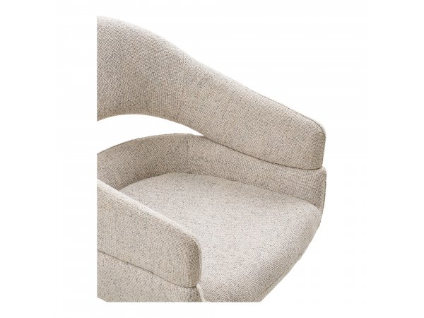 Jídelní židle Dover, otočná, béžová melírovaná House Nordic