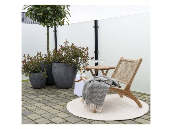 Zahradní křeslo Derby, teak/polyratan, přírodní, 60×80×73 cm – House Nordic