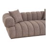 Pohovka Aurora, 3místná, bouclé, hnědá, 226×106×69 cm – House Nordic