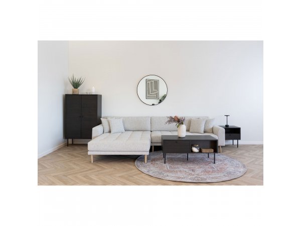 Kyoto skříň, 2 dvířka, dubová dýha, kouřová, 80×40×130 cm – House Nordic