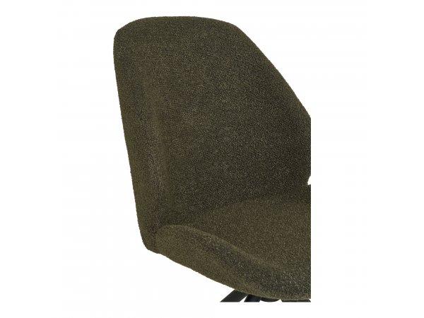 Jídelní otočná židle Monte Carlo, bouclé, zelená, 60×50×88 cm – House Nordic