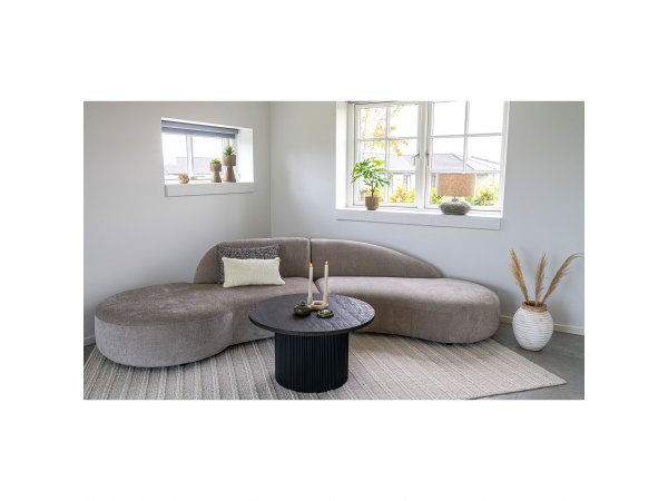 Pohovka Venice, 3místná, žinylka, přírodní, 318×90×72 cm – House Nordic