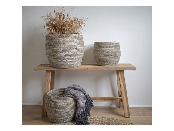 Odkládací stolek Barcelona, teakové dřevo, přírodní, 90×25×45 cm – House Nordic