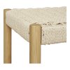 Věšák na oblečení Ember s lavicí, bambus/papírový výplet, přírodní, 95×36×165 cm – House Nordic