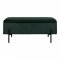 Lavice Watford, sametová, zelená, 95×36,5×43 cm – House Nordic