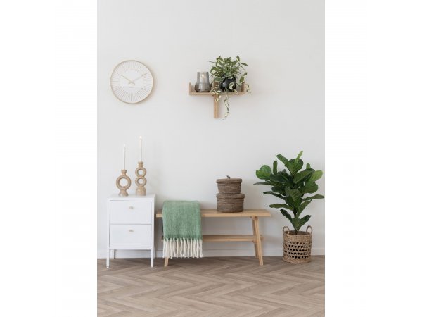 Dalby komoda, 2 zásuvky, ocel, bílá, 40×40×60 cm – House Nordic