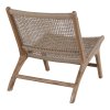 Zahradní křeslo Derby, teak/polyratan, přírodní, 60×80×73 cm – House Nordic
