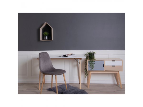 Kožešina House Nordic, přírodní ovčí kůže, šedá, 50×85 cm – House Nordic