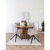 Jídelní židle Cordoba, otočná, písková bouclé, černý kov – House Nordic