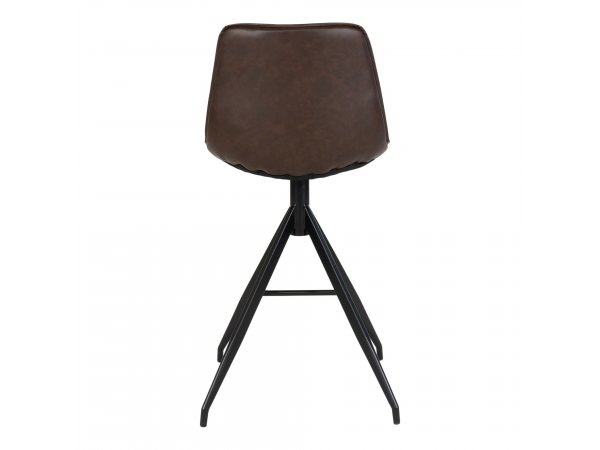Barová židle Monaco, hnědá ekokůže – House Nordic