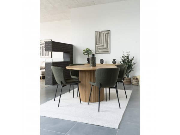 Jídelní stůl Boavista, kulatý, přírodní, Ø 120×75 cm – House Nordic