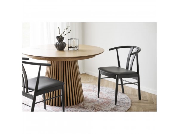 Koberec Havana, kulatý, oranžovo-modrý, Ø200 cm – House Nordic