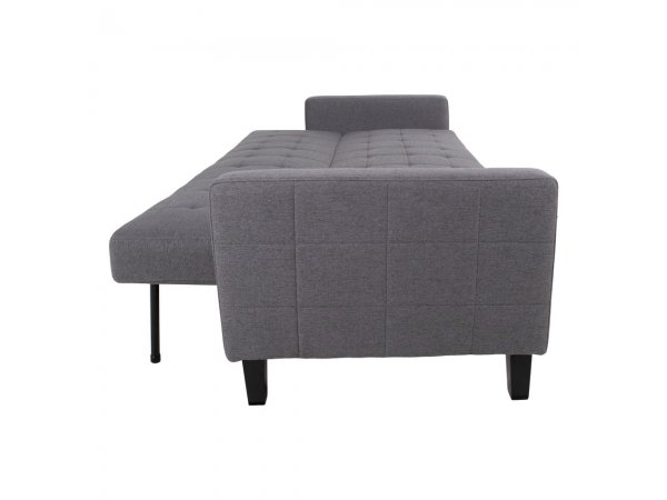 Pohovka Milton, 3místná, tmavě šedá, 205×110×87 cm – House Nordic