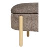Lavice Branca, hnědá, bouclé, 98×41×48 cm – House Nordic