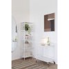 Servírovací stolek Vita, 2patrový, bílý rám, bílý dekor– House Nordic