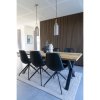 Jídelní židle Monaco, otočná, PU, černá, černé nohy – House Nordic