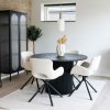Jídelní židle Amorim, otočná, bouclé, krémově bílá – House Nordic