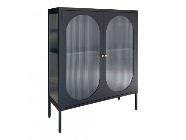 Vitrína Adelaide, černá, 90×35×110 cm – House Nordic