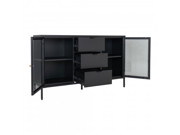 Komoda Dalby, černá, 140×40×85 cm – House Nordic