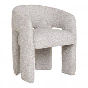 Křeslo Monroe, čalouněné, přírodní, 74×58×55 cm – House Nordic