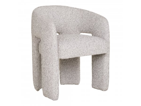 Křeslo Monroe, čalouněné, přírodní, 74×58×55 cm – House Nordic