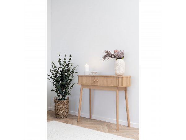 Nikko konsolový stolek s 2 dvířky, přírodní, 100×30×80,5 cm – House Nordic