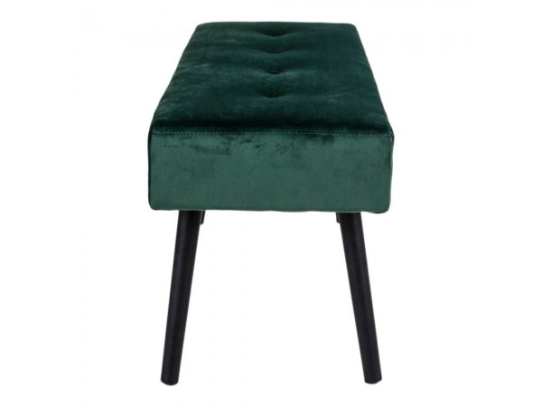 Lavice Skiby, sametová, zelená, 100×35×44 cm – House Nordic